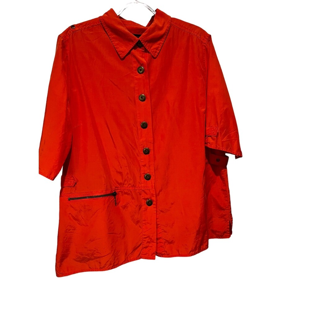 Alain Weiz Shirt Jacket, one front Pocket, Size 18